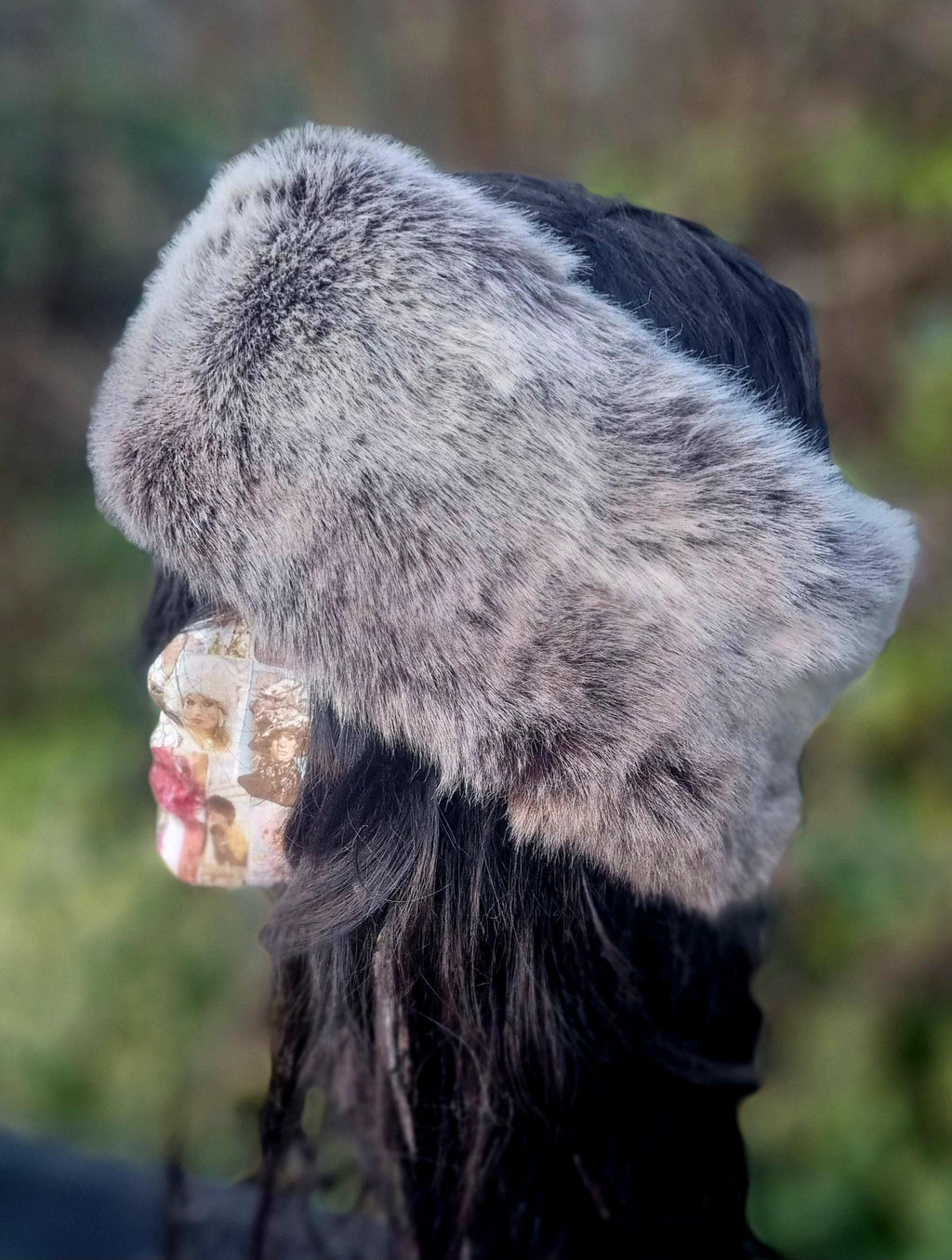 Faux Chinchilla Fur Headband | Fleece Lined Ear Warmer | Handmade in England