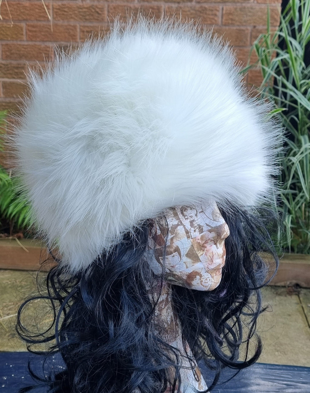 Fluffy Cream - Ivory- Luxury Faux Fur Hat -Polar Fleece Lining-Fur Hat-Fake Fur Hat-Winter Hat-Long Fur Hat-Cossack Hat-Cream Fur Hat