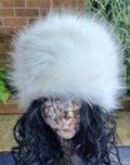 Fluffy Cream - Ivory- Luxury Faux Fur Hat -Polar Fleece Lining-Fur Hat-Fake Fur Hat-Winter Hat-Long Fur Hat-Cossack Hat-Cream Fur Hat