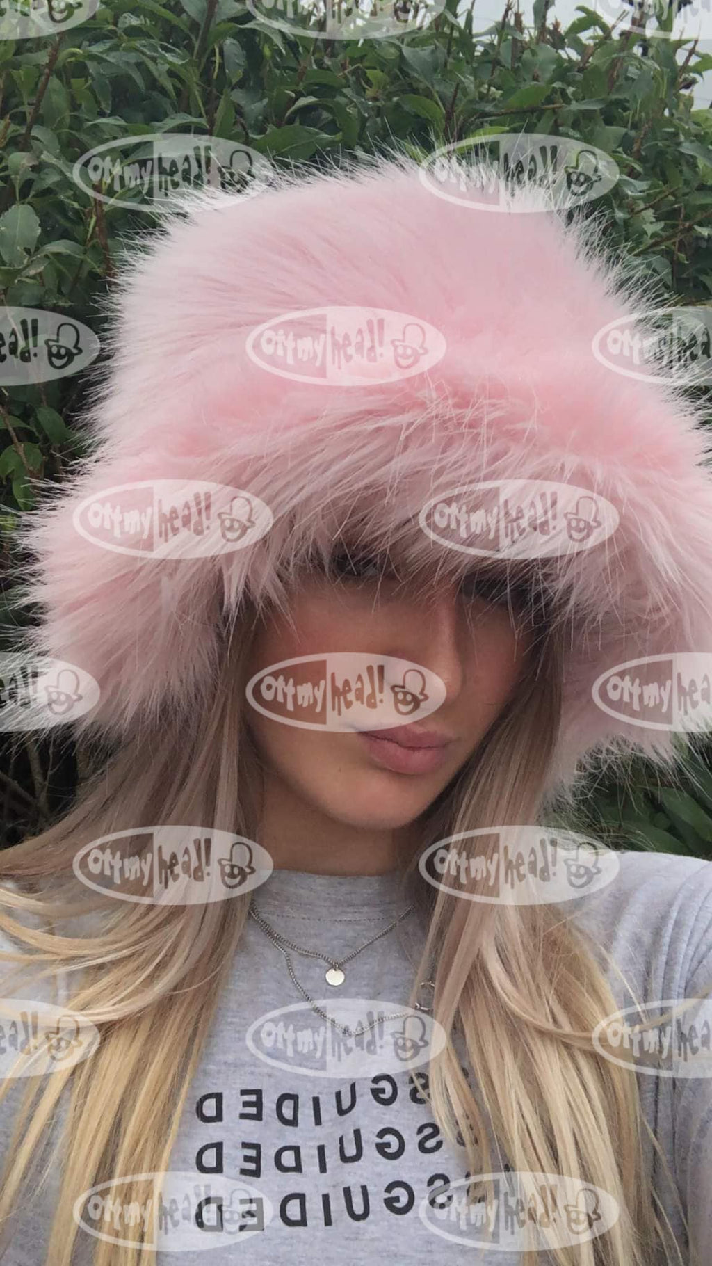 Baby Pink Fuzzy Bucket Hat-Festival Hat-Floppy Hat-Fur Hat-Fake Fur Hat-Rave Hat-Pink Bucket Hat-Blue Fur Hat-vegan friendly hat-Pink Fur Ha
