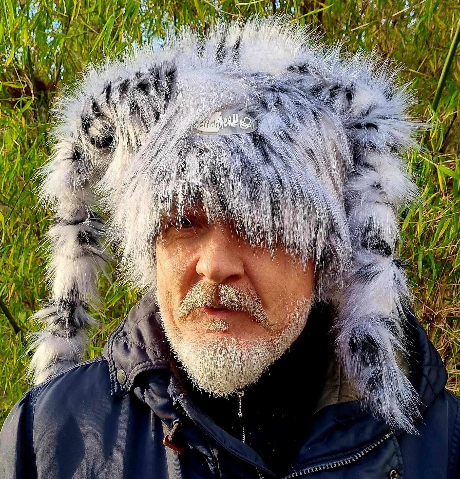off my head hats zebra marshmallow hat fake fur