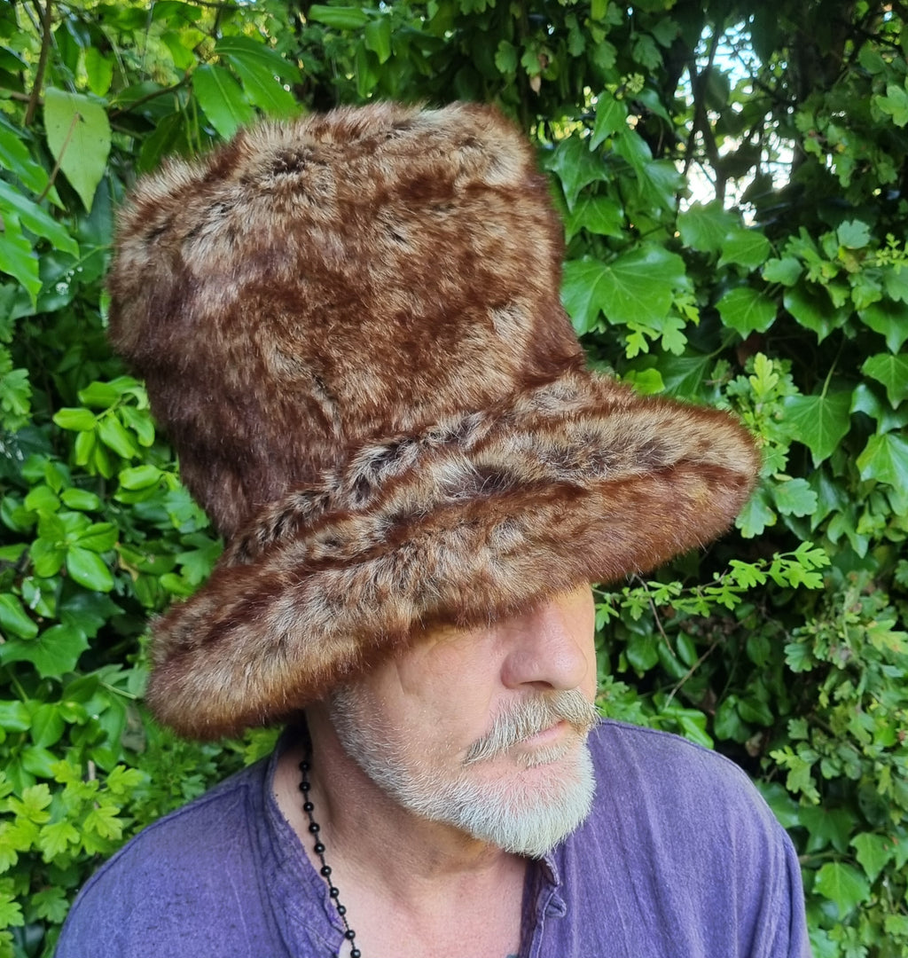 tall brown halloween festival hat Jay Kay inspired